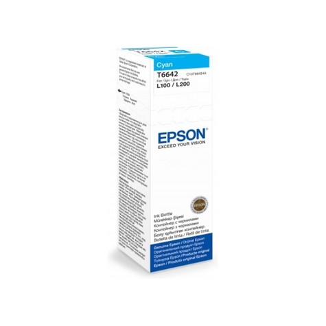 Epson T6642 - Original - Cian - Epson L100/L110/L200/L300/L355/L550 - 1 Pieza(S) - 62 Mm - 145 Mm