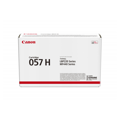 Canon I-Sensys 057h - 10000 Páginas - Negro - 1 Unidad(Es)