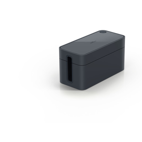 Durable Cavoline Box S - Caja De Cables - Mesa/Banco - Grafito - Plástico - Goma - 246 Mm - 128 Mm