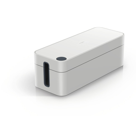 Durable Cavoline Box L - Caja De Cables - Mesa/Banco - Gris - Plástico - Goma - 406 Mm - 156 Mm