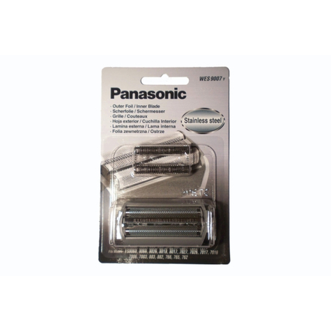 Panasonic Wes9007 - Acero Inoxidable - Acero Inoxidable - Es7027 - 7026 - 7017 - 7016 - 8068 - 8066 - 7006 - 7003 - 883 - 882 - 766 - 765 - 762 - 8017 - 8018 & 8026