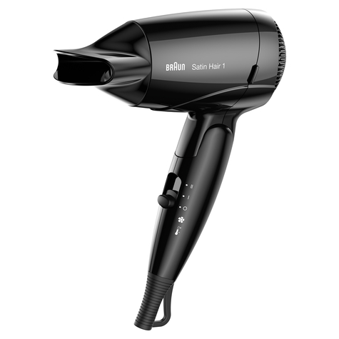 Braun Satin-Hair 1 Hd 130 - Negro - Bucle Colgante - China - 1200 W - 100-240 V - 50 - 60 Hz
