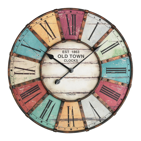 Tfa 60.3021 Reloj De Pared De Diseño Vintage Xxl