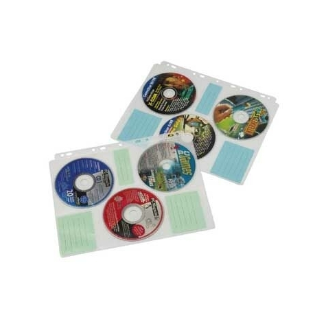Hama Cd-Rom Index Sleeves - 60 Discs - Transparent - Plastic
