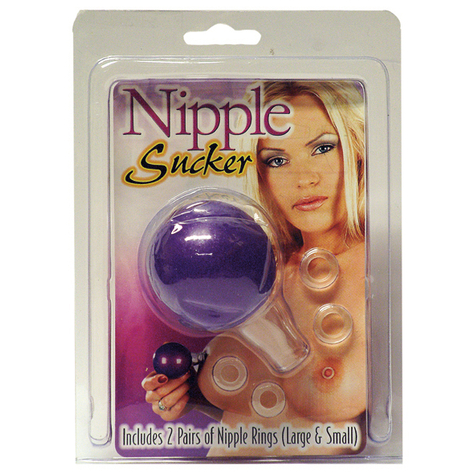 Nipple Sucker Lilac With 4 Rings