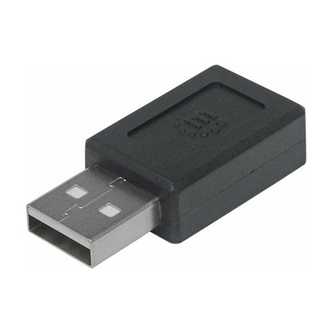 Adaptador USB 2.0 Tipo C a Tipo A de Manhattan
