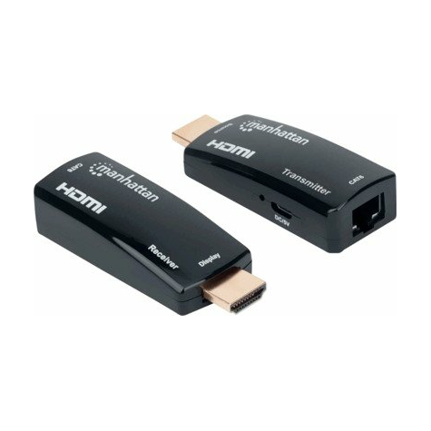 Kit extensor de HDMI sobre Ethernet de 1080p de Manhattan en formato compacto