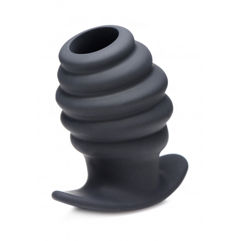 Hive Ass Tunnel 4" Silicone Ribbed Hollow Anal Plug Large
