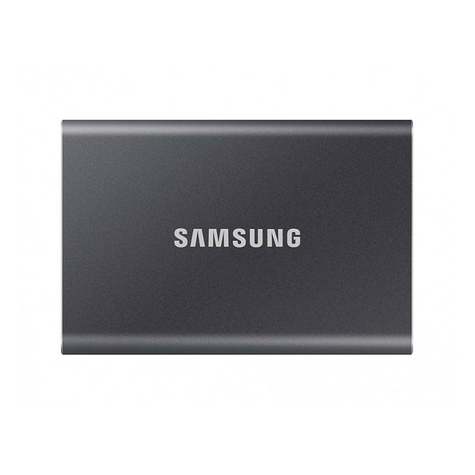 Ssd Portátil Samsung T7 500gb Titan Grey Mu-Pc500t/Ww