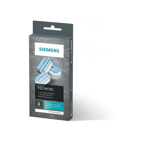 Siemens Eq.Series 2en1 Pastillas Desincrustantes 3x36g Tz80002a