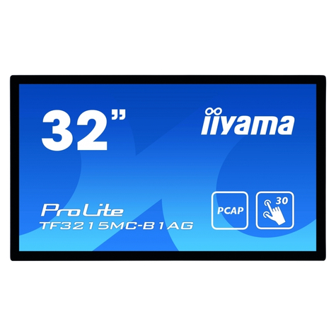 Iiyama 80,0cm (31,5) Tf3215mc-B1ag 169 M-Touch Hdmi Tf3215mc-B1ag