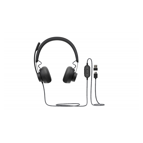 Logitech Zone Wired Msft Teams - Headset - On-Ear - Wired - Active Noise Cancelling - Usb-C - Graphite