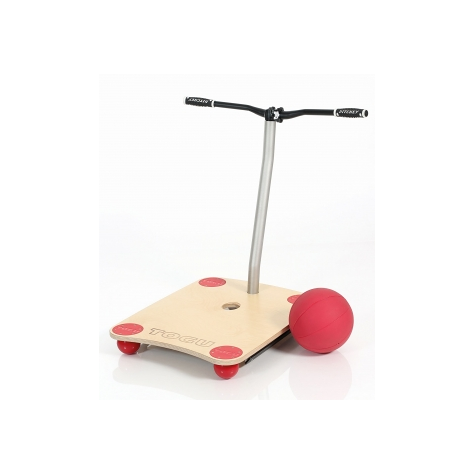 Togu Bike Balance Board Classic, Color Madera Con Rojo