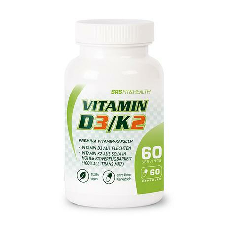 Srs Vitamina D3/K2, Dosis De 60 Cápsulas