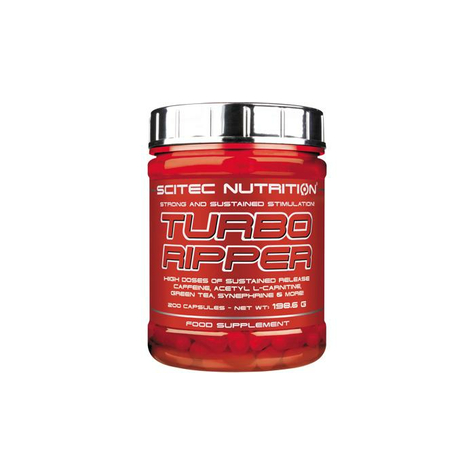 Scitec Nutrition Turbo Ripper, Lata De 200 Cápsulas