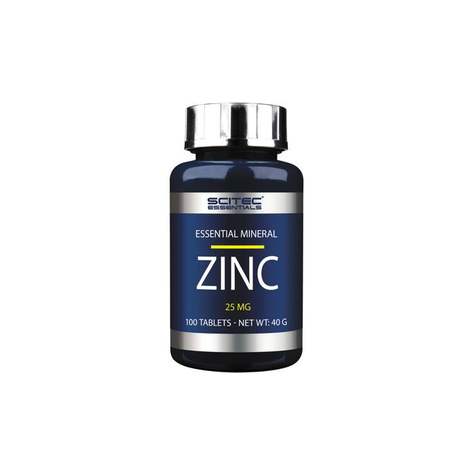 Scitec Essentials Zinc, Dosis De 100 Comprimidos
