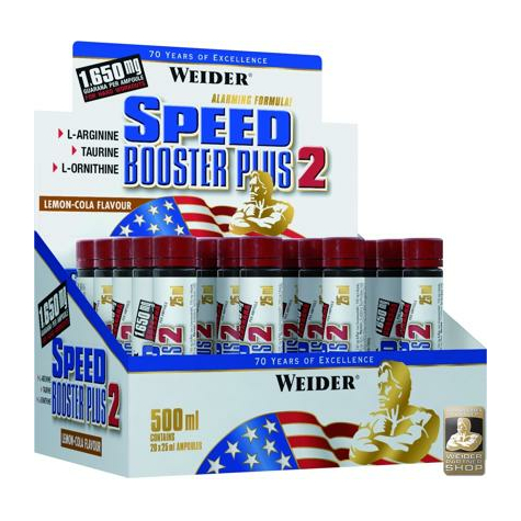 Joe Weider Speed Booster Plus 2, 20 X 25 Ml Ampollas