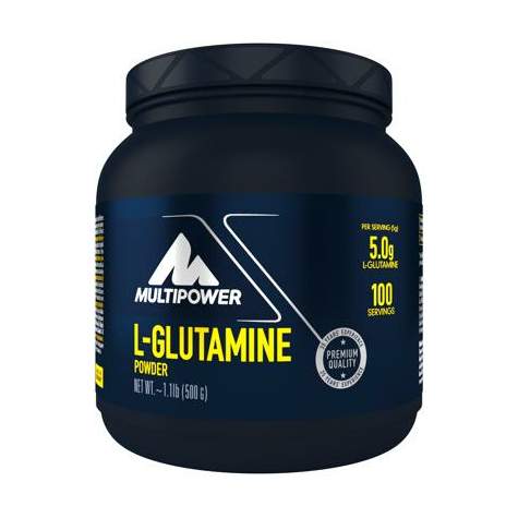 Multipower L-Glutamina En Polvo, Lata De 500 G