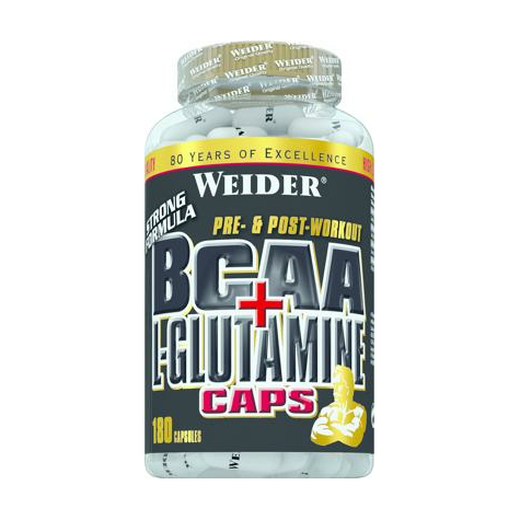 Joe Weider Bcaa + L-Glutamina Caps, 180 Cápsulas Can