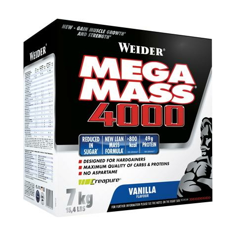 Joe Weider Mega Mass 4000, 7000 G Cartón