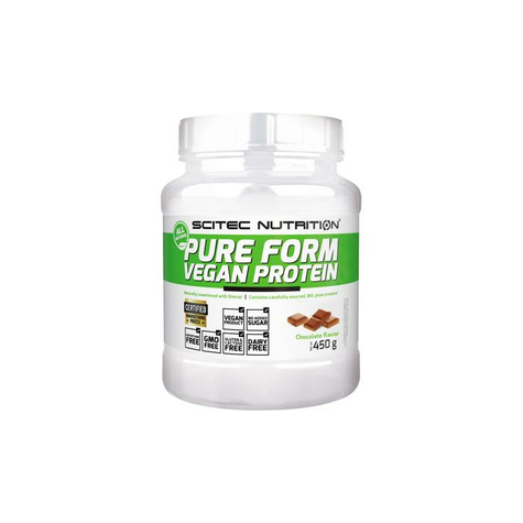Scitec Nutrition Pure Form Vegan Protein, Lata 450 G