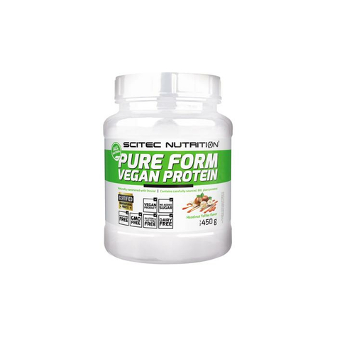 Scitec Nutrition Pure Form Vegan Protein, Lata 450 G