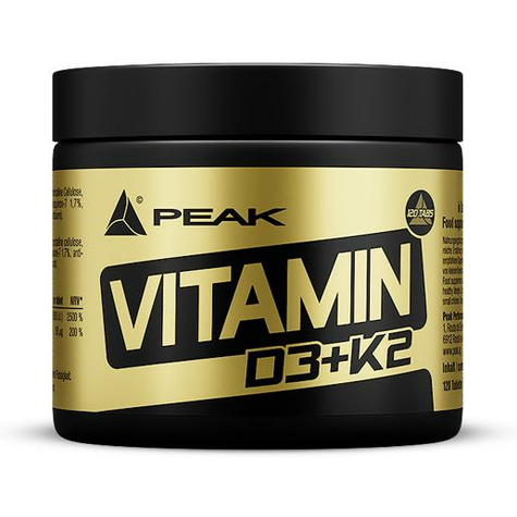 Peak Performance Vitamina D3 + K2, 120 Comprimidos