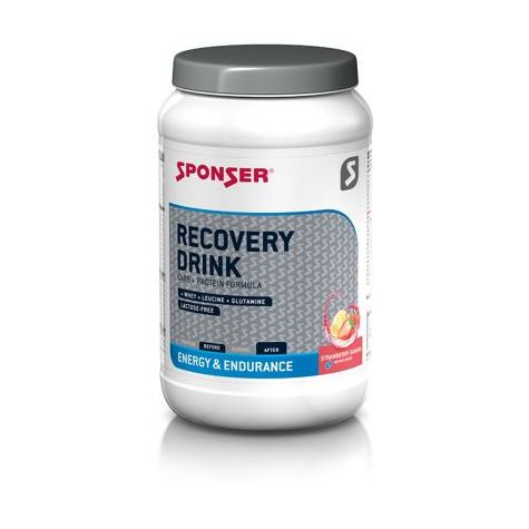 Sponser Recovery Drink, 1200 G Can, Strawberry-Banana
