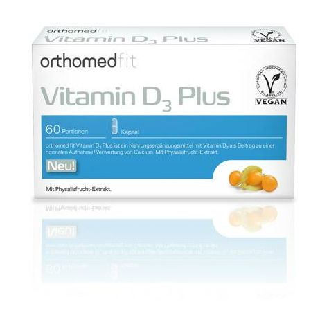Orthomed Fit Vitamina D3 Plus Cápsula, 60 Raciones Diarias (V963-30)