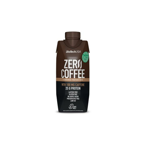 Biotech Usa Zero Coffee, 15 X 330 Ml Cartón De Bebida, Caffe Latte