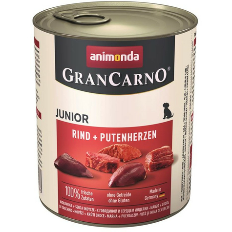Animonda Dog Grancarno,Carno Junior Beef+Cowheart 800gd