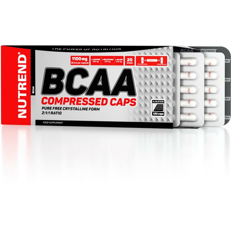 Nutrend Bcaa Compressed Caps, 120 Cápsulas