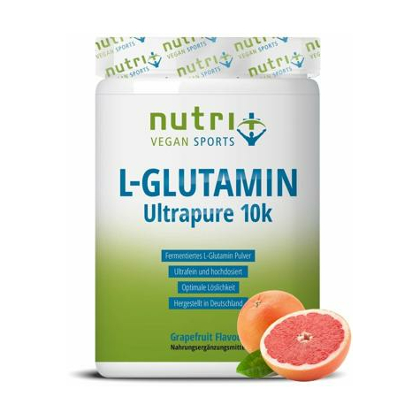 Nutri+ Vegana L-Glutamina En Polvo Ultrapura, Lata De 500 G