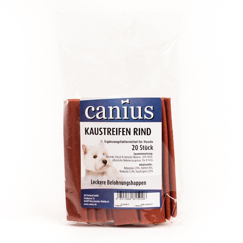 Canius Snacks,Canius Tiras Masticables De Carne De Vacuno 20 Uds.