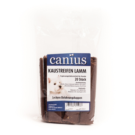 Canius Snacks,Canius Tiras Masticables Cordero 20 Uds.