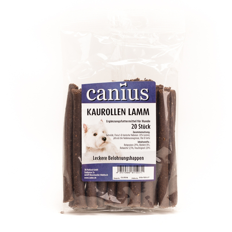 Canius Snacks,Canius Rollos Masticables De Cordero 20 Uds.