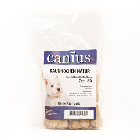 Canius Snacks,Canius Hueso Para Masticar Natural 7cm 6pcs