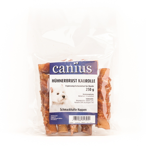 Canius Snacks,Cani. Rollo De Pechuga De Pollo Masticable.250g