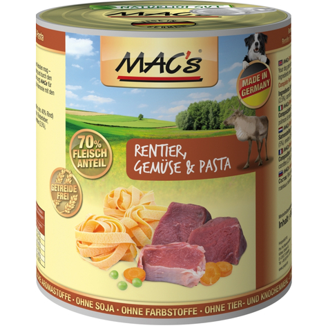 Mac's,Macs Perro Reno+Verduras 800gd