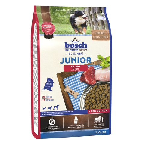 Bosch,Bosch Junior Cordero+Arroz 3kg