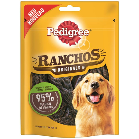 Pedigree,Ped. Snack Ranchos Cordero 80g