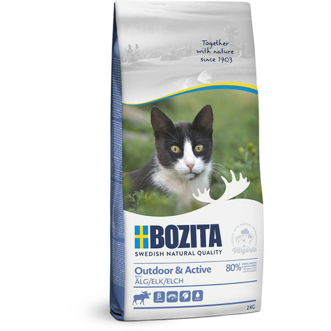 Bozita,Boz.Cat Outdoor+Activ Alce 2kg