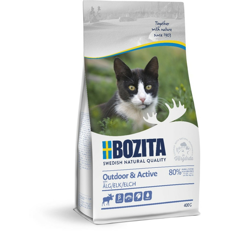 Bozita,Boz.Cat Outdoor+Activ Alce 400g
