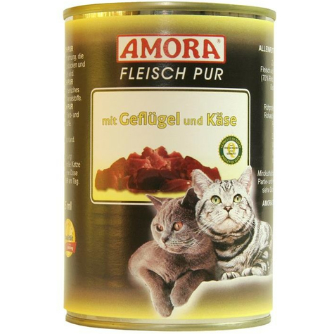 Amora,Amora Cat Pur Gefl+Queso 400gd