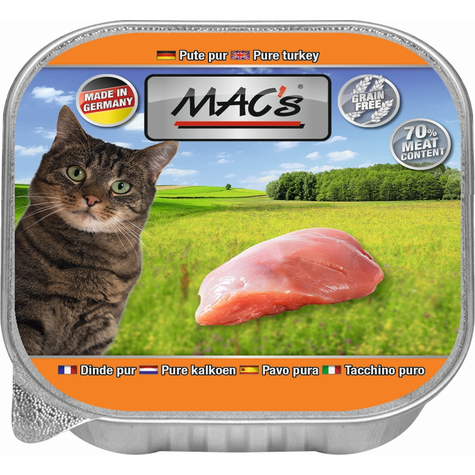 Mac's,Macs Cat Pure Turkey 85gs