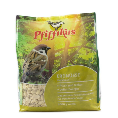 Pfiffikus Alimento Para Aves Silvestres, Pfiff. Cacahuetes Blanqueados.    1kg