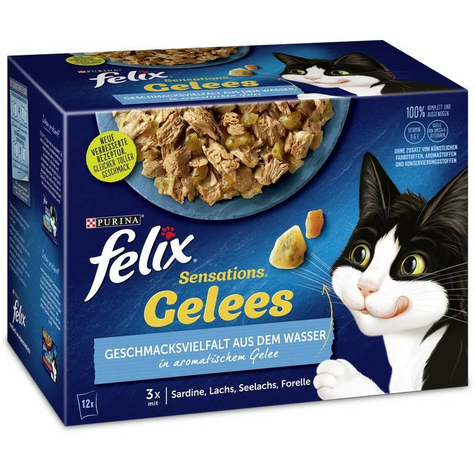 Nestle Cat,Fel Mp Sens.Jelly Agua 12x85gp