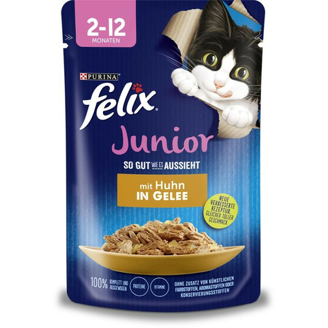 Nestle Cat,Fel. Pb Sgwea Junior Pollo 85gp
