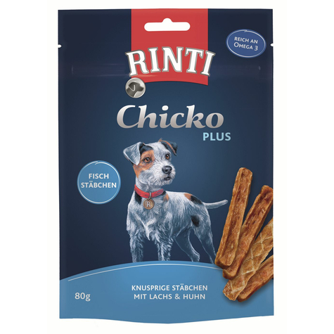 Finnern Rinti Snacks,Rin.Ex.Chicko Plus Fish St.80g