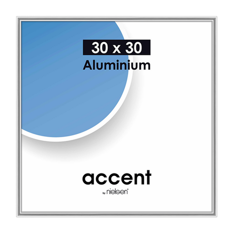 Nielsen Accent 30x30 Aluminum Silver 54123